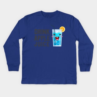 Drink Apple Juice (Ver.6) Kids Long Sleeve T-Shirt